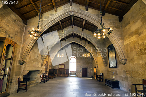 Image of Monastery of Santa Maria de Poblet flags room