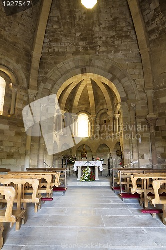 Image of interior of Church of Saint Mary of Eunat