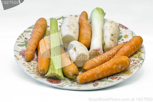 Image of fresh vegetable in plate