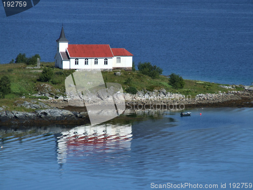 Image of Lonely church on a peninsula