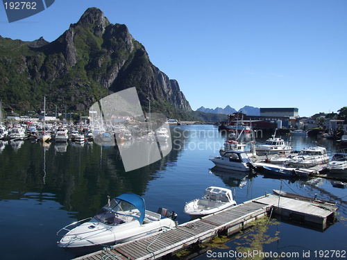 Image of Boats in small harbor (Norway)