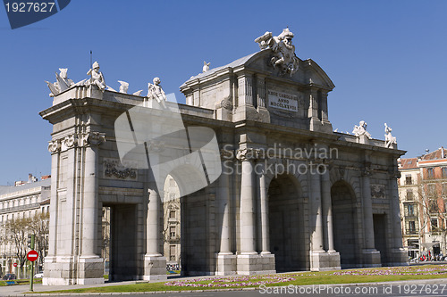 Image of Puerta de Alcala. Alcala gate in Madrid