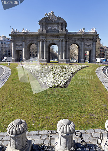 Image of Puerta de Alcala. Alcala gate in Madrid