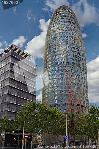 Image of Agbar tower, building located in Barcelona