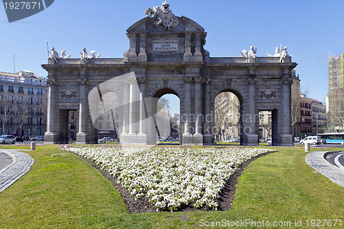 Image of Puerta de Alcala. Alcala gate in Madrid