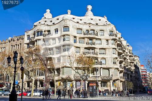 Image of Casa Mila, or La Pedrera. Barcelona Spain