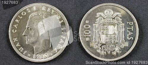 Image of Ancient coin King Juan Carlos I