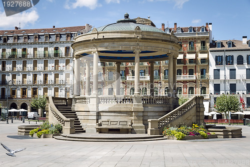 Image of kiosk in Pamplona