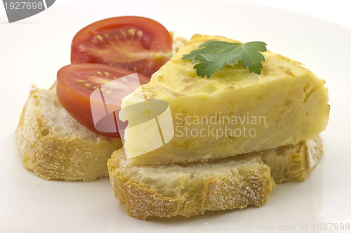 Image of skewer Spanish omelette