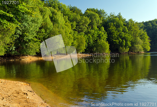 Image of Autumn in Lake Santa Fe, Montseny. Spain