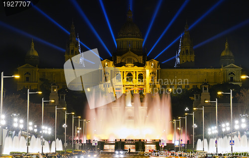 Image of monumental fountain barcelona