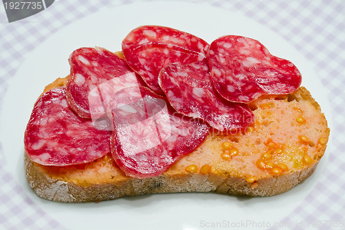 Image of Catalan style tomato rubbed, about the scourge of rural style.