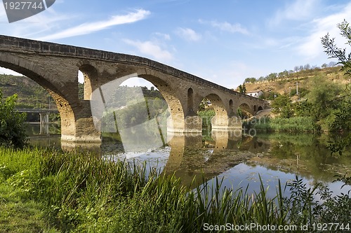 Image of Puente la Reina bridge , Navarre Spain