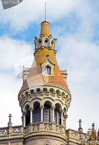 Image of Tower in Paseo de Gracia, Barcelona Spain