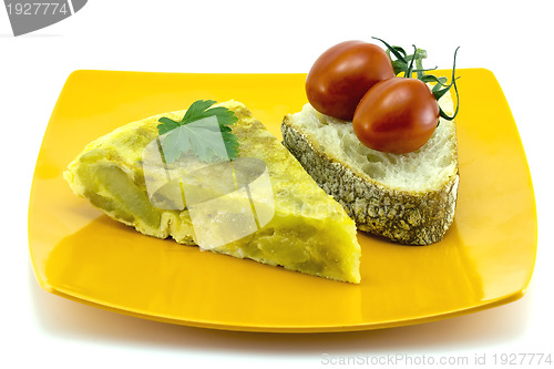 Image of skewer Spanish omelette