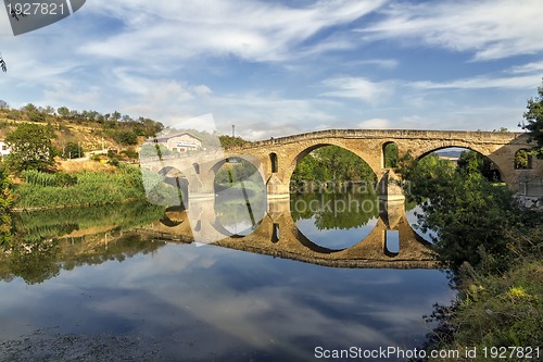 Image of Puente la Reina bridge , Navarre Spain