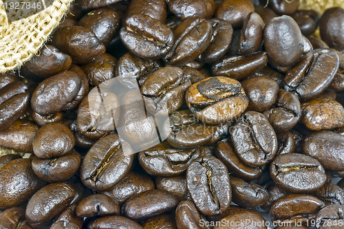 Image of brown coffee,  texture