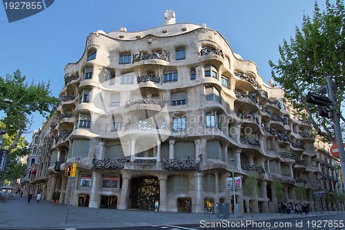 Image of Casa Mila, or La Pedrera. Barcelona Spain