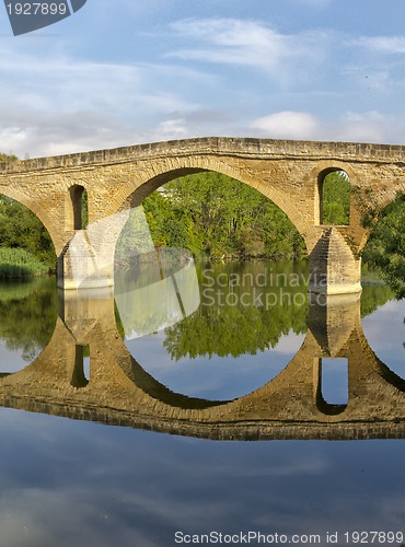 Image of Puente la Reina bridge , Navarre Spain