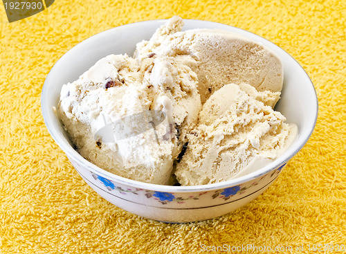 Image of vanilla ice cream nuts