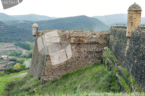 Image of Cardona castle is a famous medieval castle in Catalonia. 