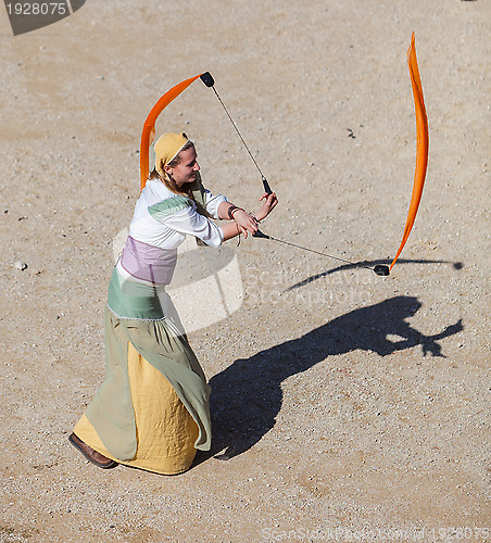 Image of Medieval Hostess with Ribbons