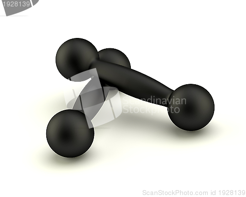 Image of black dumbells