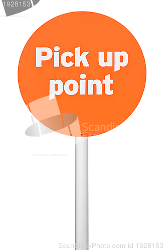 Image of Pick up point sign