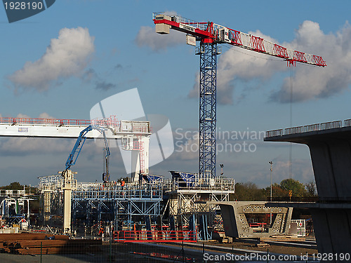 Image of Coulombiers, november 2013, precast concrete segment plant