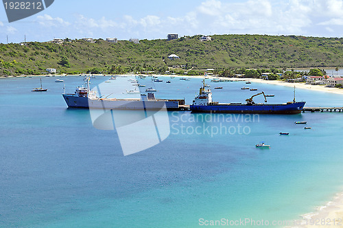 Image of Transportation: cargo ships.