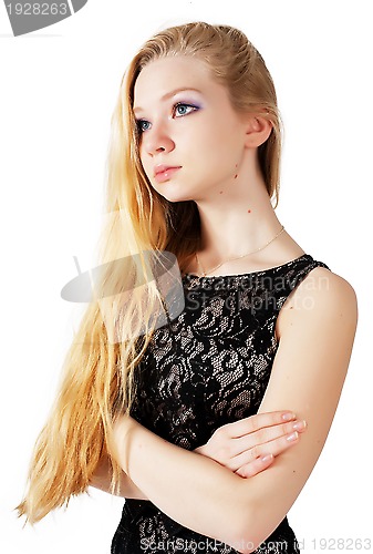 Image of portrait of beautiful blonde girl