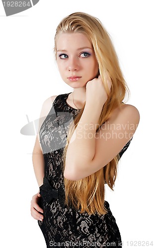 Image of portrait of beautiful blonde girl