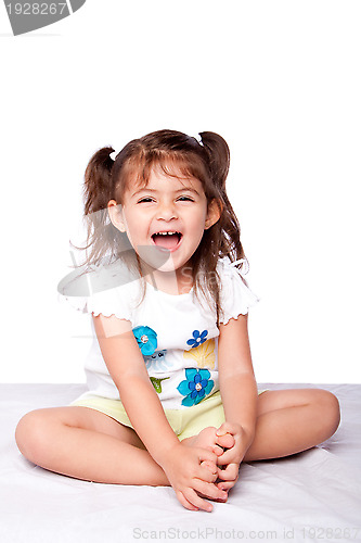 Image of Cute happy toddler girl
