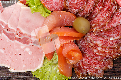 Image of Arrangement of Cold Meats 