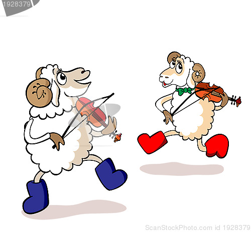 Image of Lambs are musicians