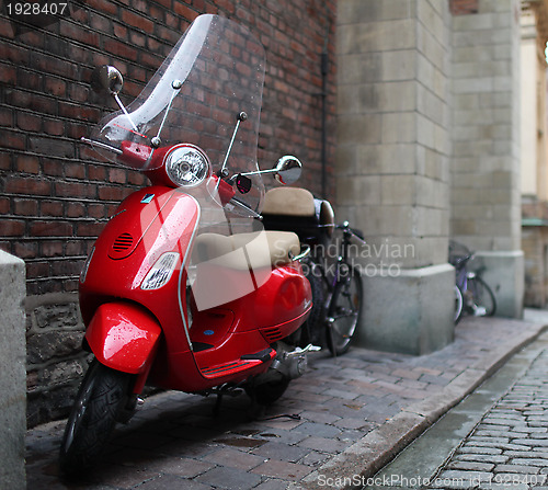 Image of Vespa a scooter