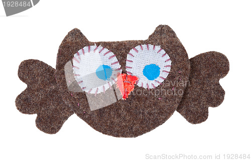 Image of Owl from pieces of fabric