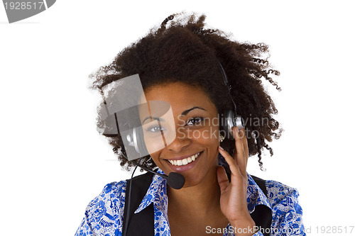 Image of Female customer support operator 