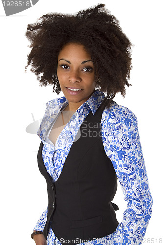 Image of Attractive female afro american