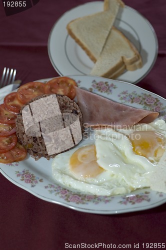 Image of breakfast by the sea