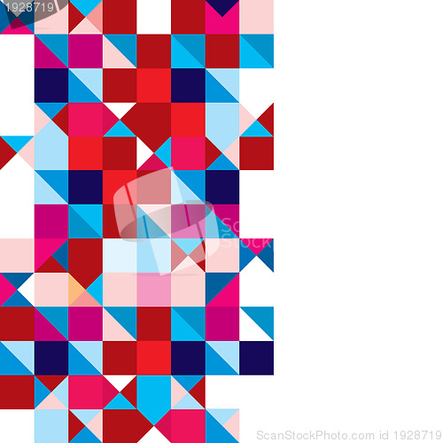 Image of Triangle abstract tricolour