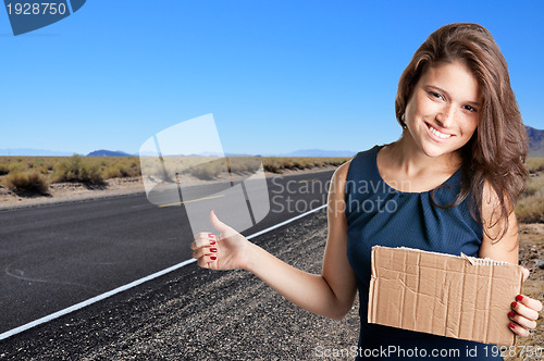 Image of Hitchhiking Girl