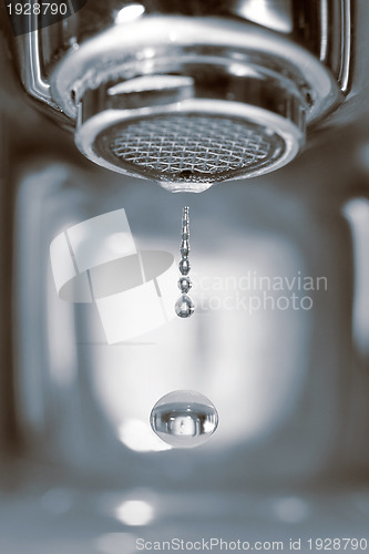 Image of Water drop from a faucet