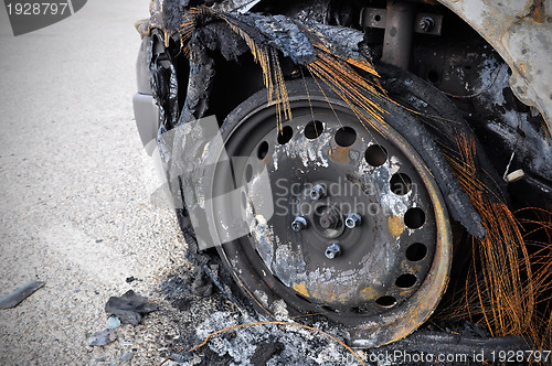 Image of Burnt Car