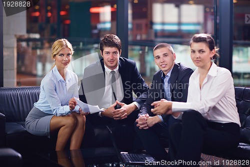 Image of business people in a meeting at office