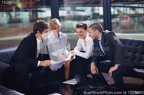 Image of business people making deal
