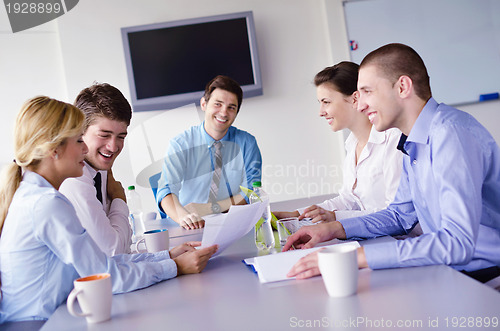 Image of business people in a meeting at office