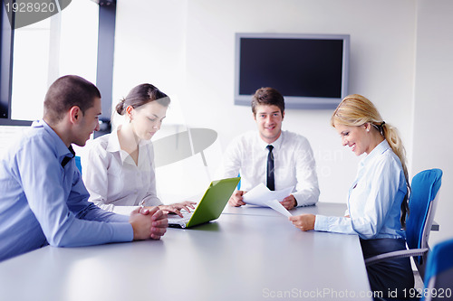 Image of business people in a meeting at office