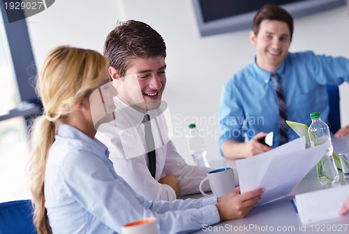 Image of business people in a meeting at office