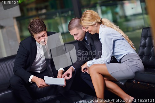 Image of business people making deal